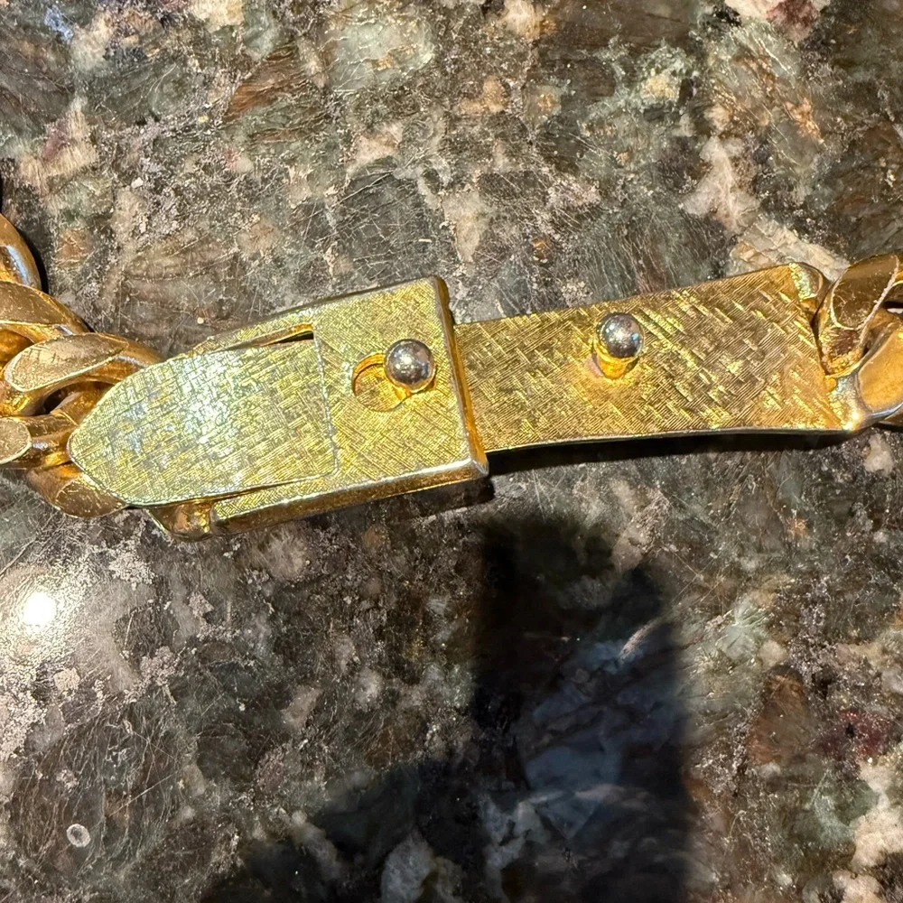 Vintage‎ Pauline Rader Gold Tone Chain Link Belt 34”